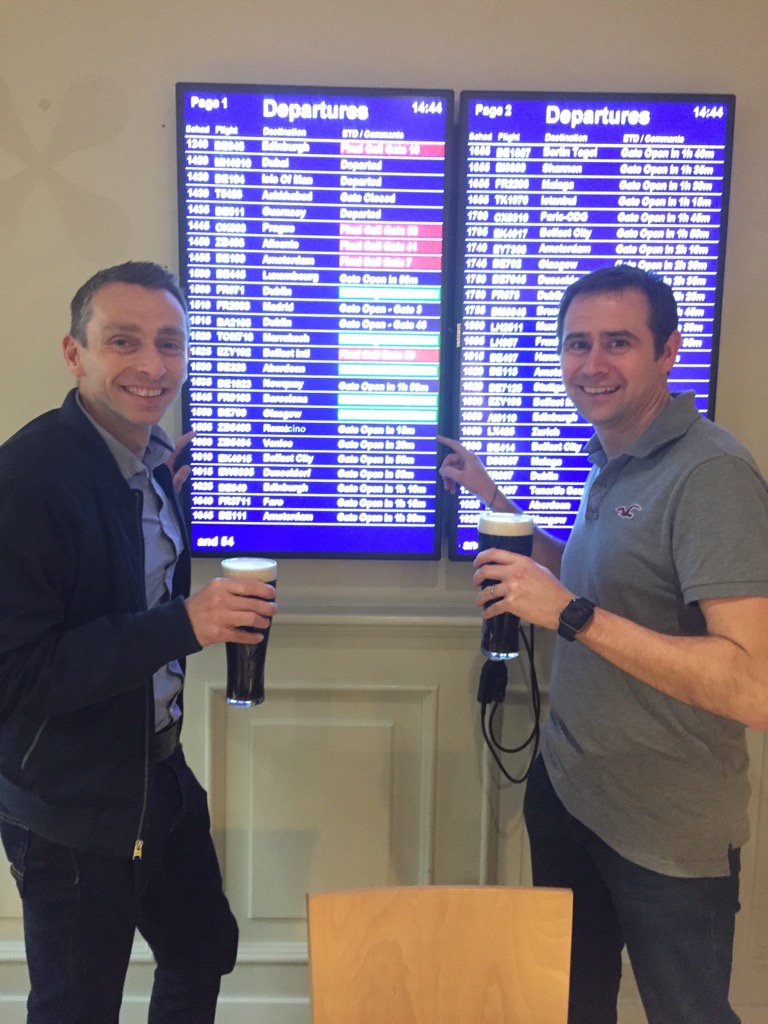 stuartdunn25's tweet photo. @MaratonadiRoma there are two more from Birmingham on the way. #irunrome #lastpint @Monarch please leave on time https://t.co/DPv76VC2SX