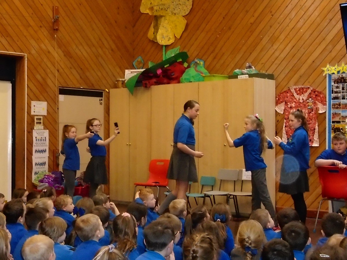 gellipri's tweet photo. 5 Year 6 girls wrote and performed an assembly today on self control. It was excellent. Well done girls!! https://t.co/6SJVt7DsCr