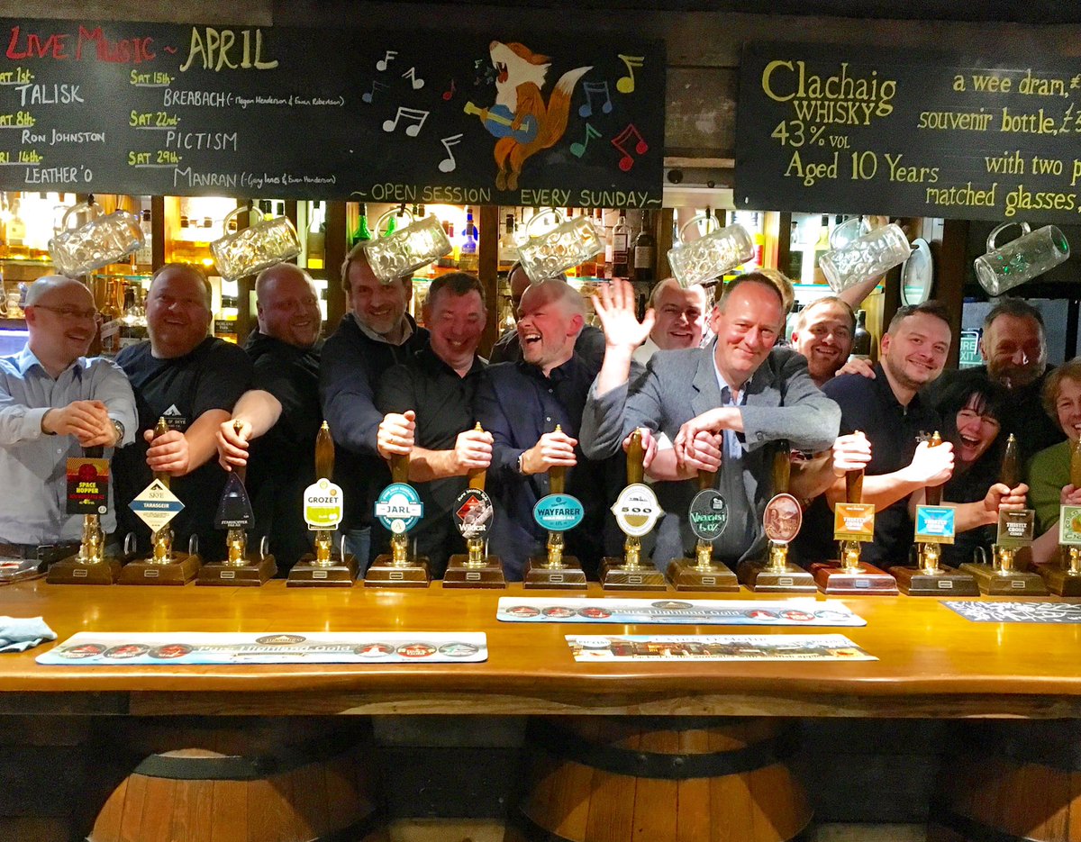 Scottish #brewers, #cider makers, #wine makers and #distillers get together at #clachaig last night. Must do it again sometime. #craftbeer