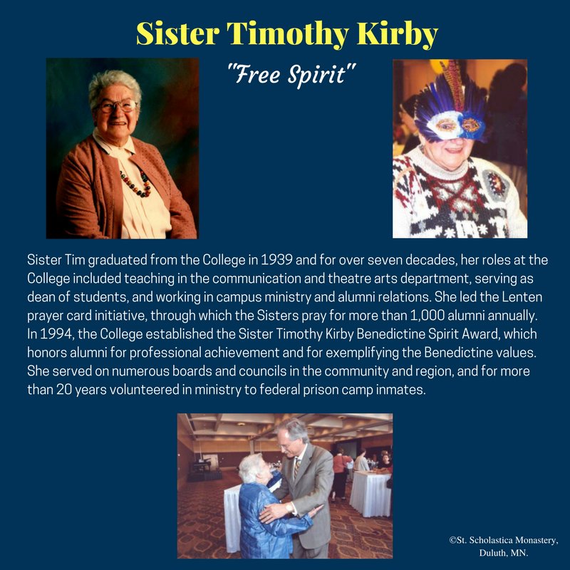 CSS_Lib's tweet photo. Final #WHM honoree - Sister Timothy Kirby. Fondly remembered as a free spirit. #CSSLibrary #CSSArchives #CSSAlumni #NCSW2017 @ncsw https://t.co/AbBDviBE8C