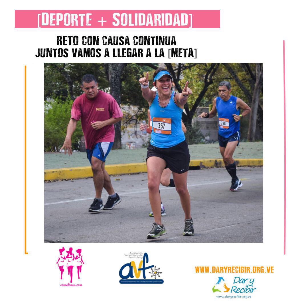 Retoconcausa's tweet image. #RetoconCausa [sigue] tenemos que ser ➕corredores, familiares y amigos por una #VenezuelaMejor