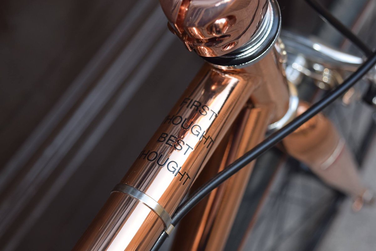 7DialsLondon's tweet photo. Cycling enthusiasts, stop by @B1866London on Earlham St. this weekend to check out Buzzbike x Smithtown's stunning copper edition bicycle. https://t.co/nGmNiPrJmC