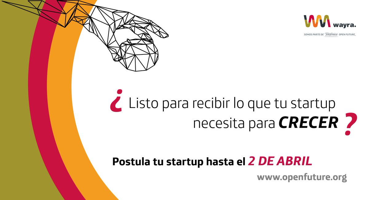 ParqueSoftNar's tweet photo. Sé parte de una experiencia única de aceleración de empresas digitales con @WayraCo y @OpenFuture_. #WayraCall17 https://t.co/lD6S07TS4y 🤓🤓 https://t.co/SkYhgDjpol