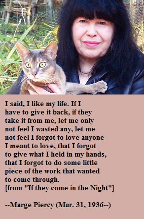 Happy birthday, Marge Piercy! 