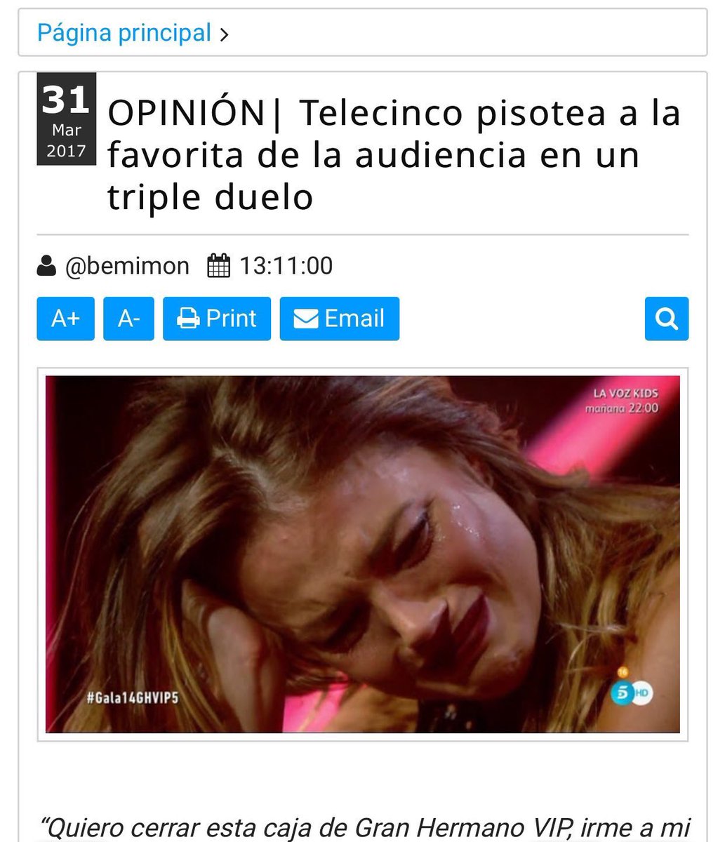 vaque_gh's tweet photo. Todo lo que os dije ayer y comente en la #Gala14GHVIP5 mirad la prensa de hoy, todos coinciden conmigo, es que fue una vergüenza #VIPDirecto https://t.co/fOQc0gT5w7