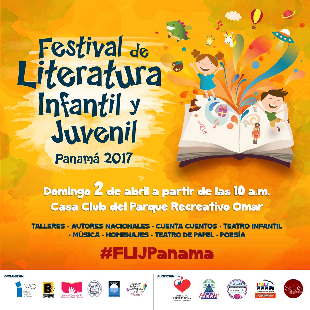 sidusvisual's tweet photo. Nos unimos a la celebración del Día Internacional de la Literatura Infantil y Juvenil. 2 de abril. #FLIJPanama @RobaMorena @EstrellaOnline https://t.co/R9VeCM3vTy