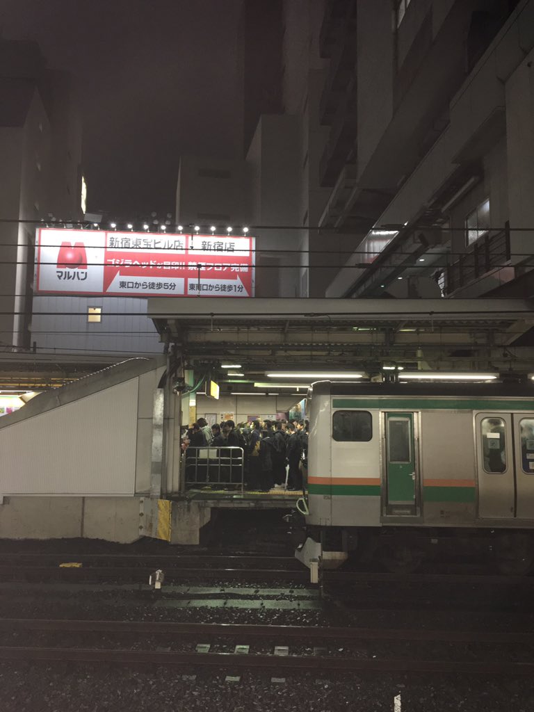 東京駅線路上に人が立ち入った影響で複数の新幹線と在来線が停止する事態に(なお既に捕獲完了の模様) Togetter