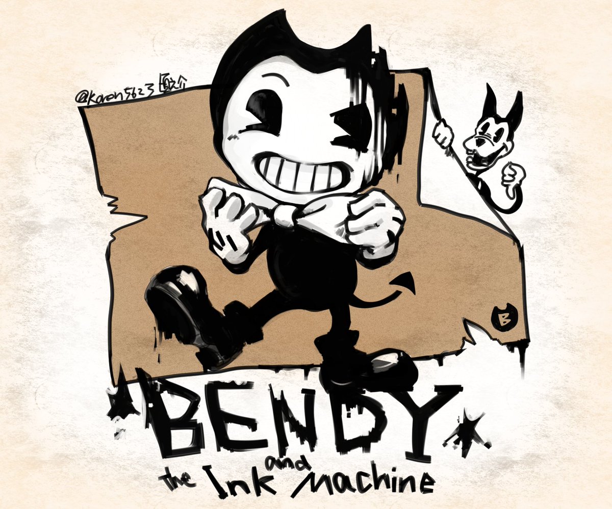 頃之介古論 على تويتر Bendyかいた 初見ならなんじゃこのあのネズミっぽいのって思うよね ね Bendy And The Ink Machine