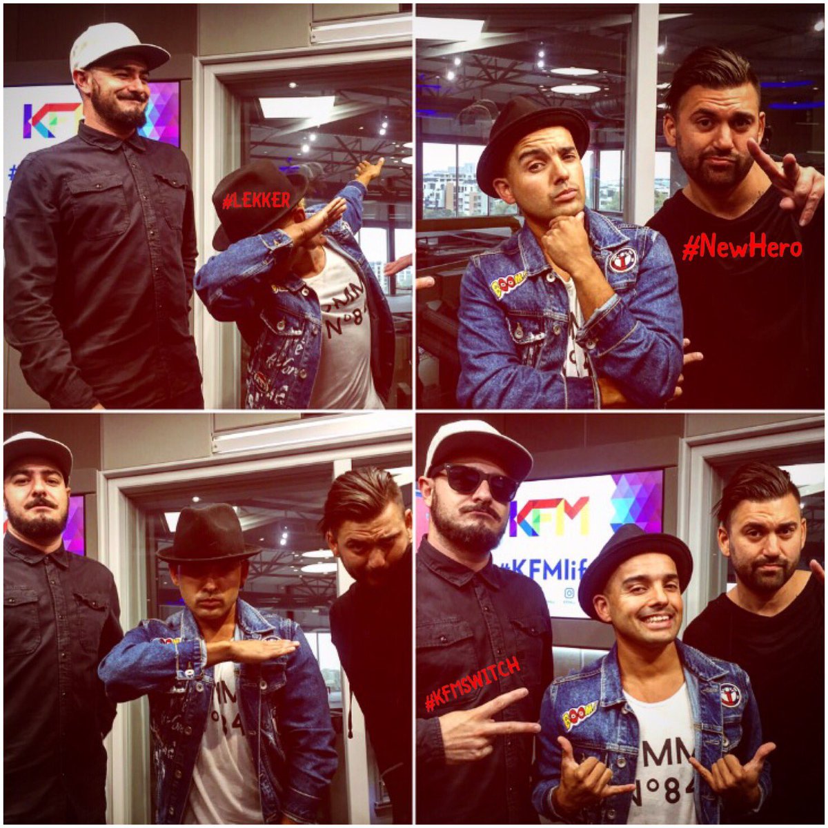 KFMza's tweet photo. If you missed the debut of 'Chasing Hurricanes' @NewHeroBand on #KFMSwitch,GO check out the live Facebook video on our page!Its too #LEKKER https://t.co/EO0Wzfo6fO