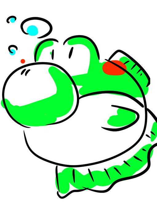 ヨッシーの絵を描いてみよう選手権のtwitterイラスト検索結果