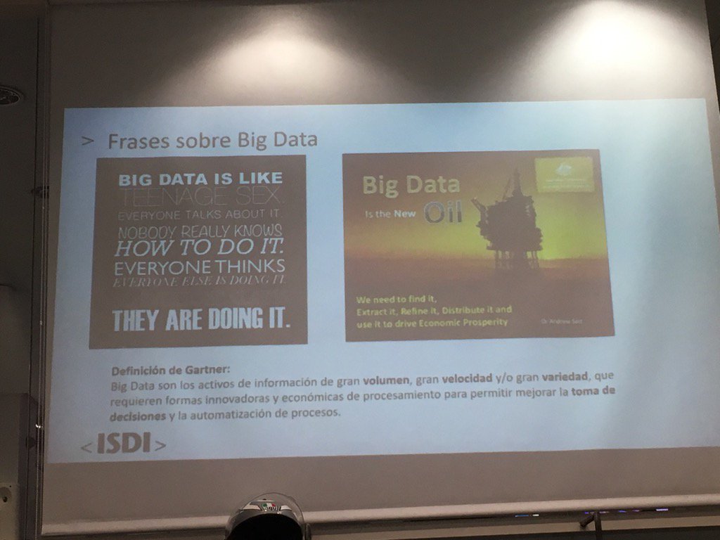 olallanovoa's tweet photo. El big data es como el sexo adolescente: todo el mundo dice que lo hace pero nadie sabe cómo. #oídoenelMIB #MIBers https://t.co/2AsT91txVn