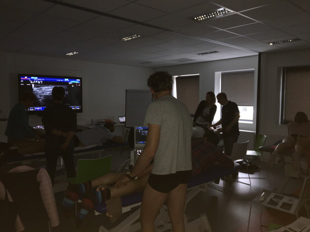 Ook vandaag de Masterclass Knie  #echografie #fysiotherapie samen met <a href="/sonoskills/">SonoSkills</a> in Eindhoven <a href="/ProgressEdu/">Progress Educations</a>