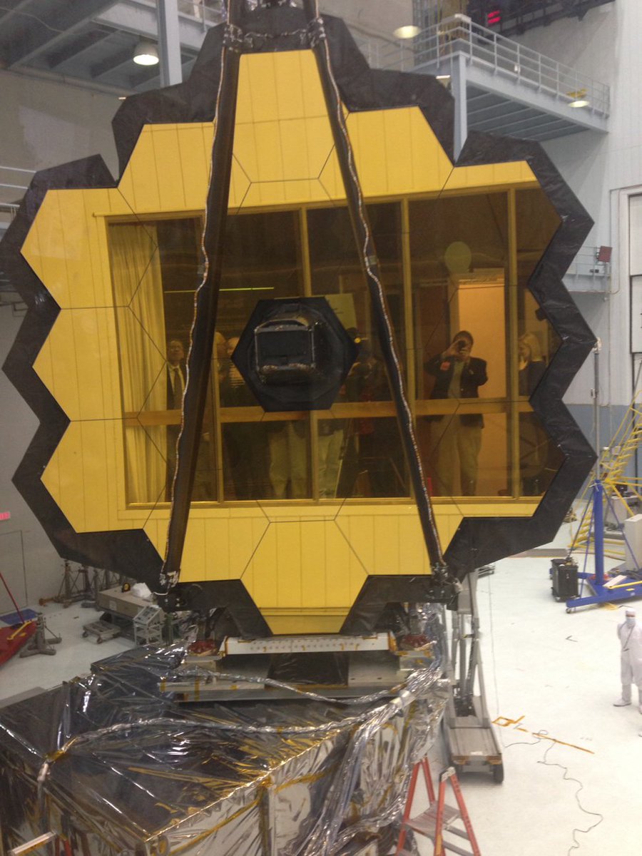 ADemetrickWJZ's tweet photo. Construction wraps up on the James Webb Space Telescope right here in Maryland. #WJZ @cbsbaltimore https://t.co/Ke8MagY7by