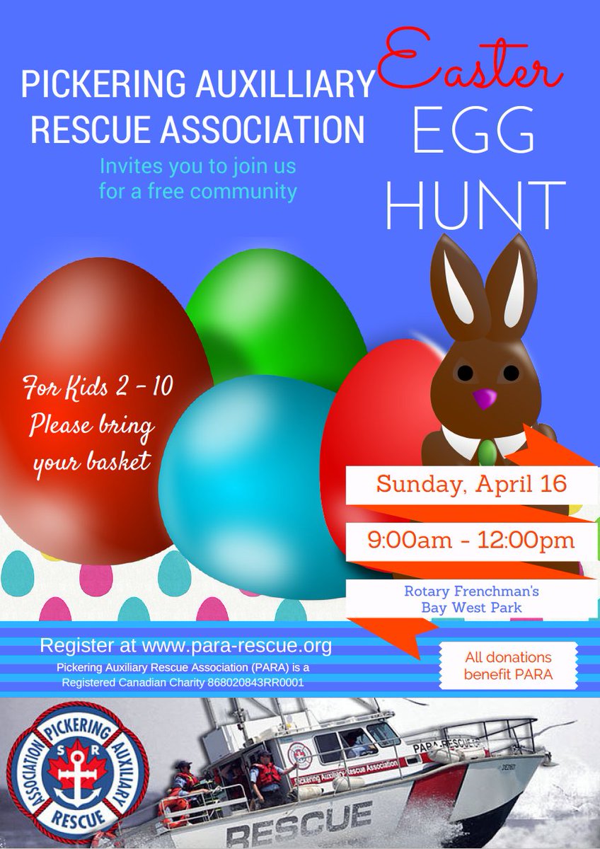 PARA_Rescue's tweet photo. Don't miss our 2nd annual Easter Egg hunt. Sign up for a fun morning of all kinds of activities - https://t.co/yr5qLhy1zw https://t.co/0oZ1OYvAR7