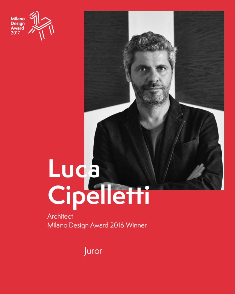 midesignaward's tweet photo. #LucaCipelletti, 2016 winner with #ShitEvolution, will be part of the jury for this upcoming edition of #MDA2017 > https://t.co/w2qdTkruM5 https://t.co/iT3syv7hG8