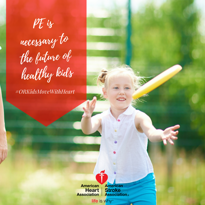 AHAOregon's tweet photo. Physical education teaches kids how to be physically active for a lifetime. Learn more at https://t.co/xGhEQ5Cbha #ORKidsMoveWithHeart https://t.co/Vid7oapUz0