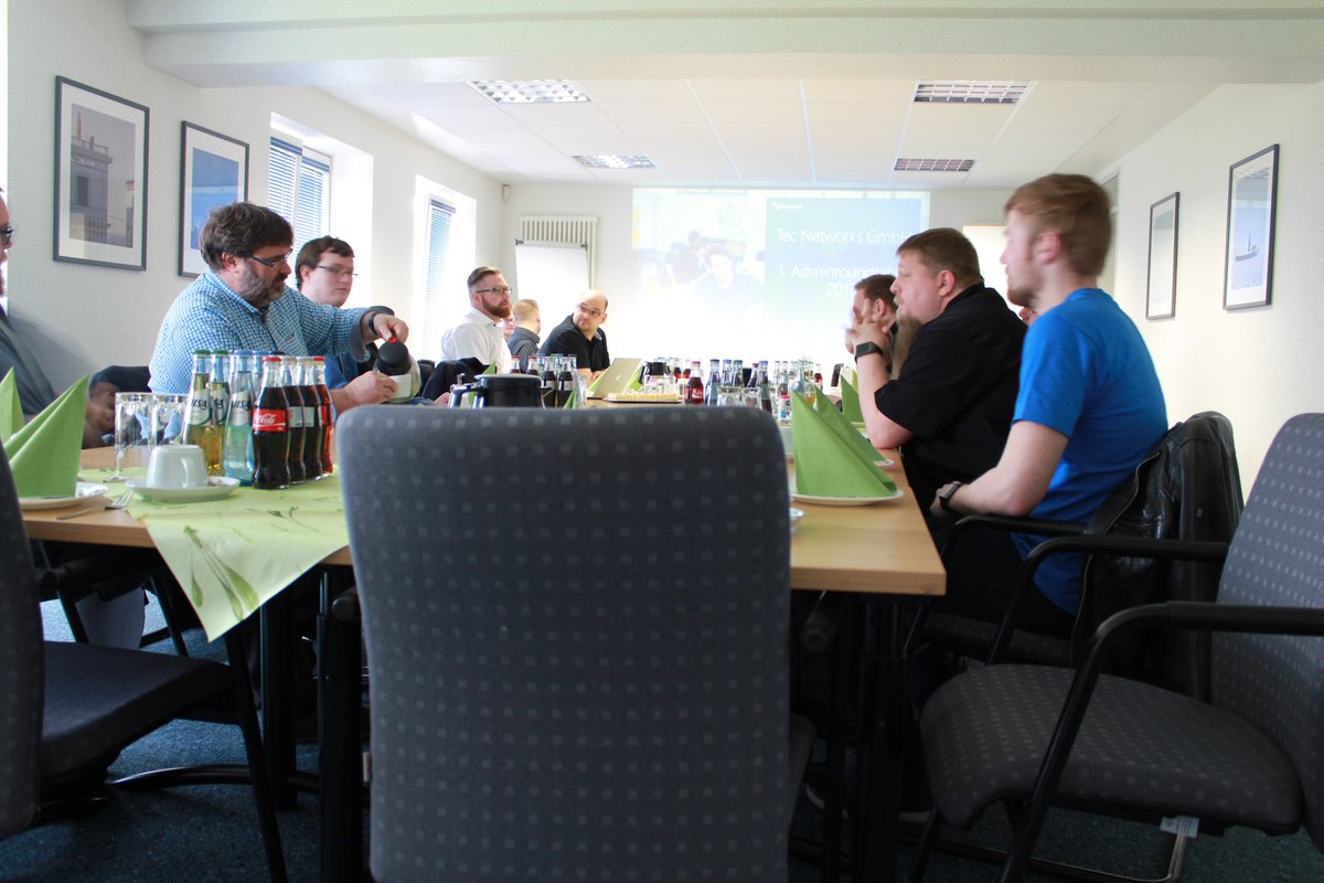 TecNetworksGmbH's tweet photo. Unser gestriger 1. #Adminroundtable zu #OMS und #Intune war super. Danke allen Gästen und bis zum nächsten Mal! #tecnetworks #dogreatthings https://t.co/fmW1lVS6b3