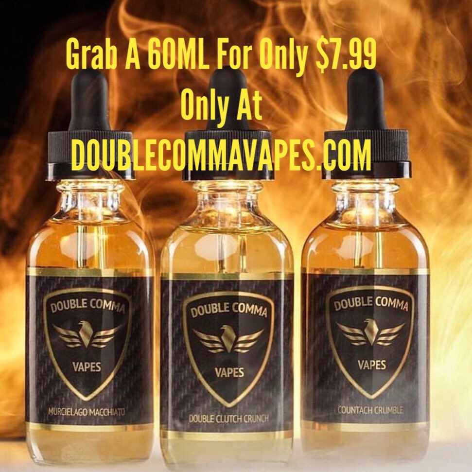 Double_Comma_'s tweet photo. OFFER ENDS TONIGHT AT MIDNIGHT ! #vape #vapesale #ejuicedeals #ejuice #doublecommavapes https://t.co/aC3nDK6y9M