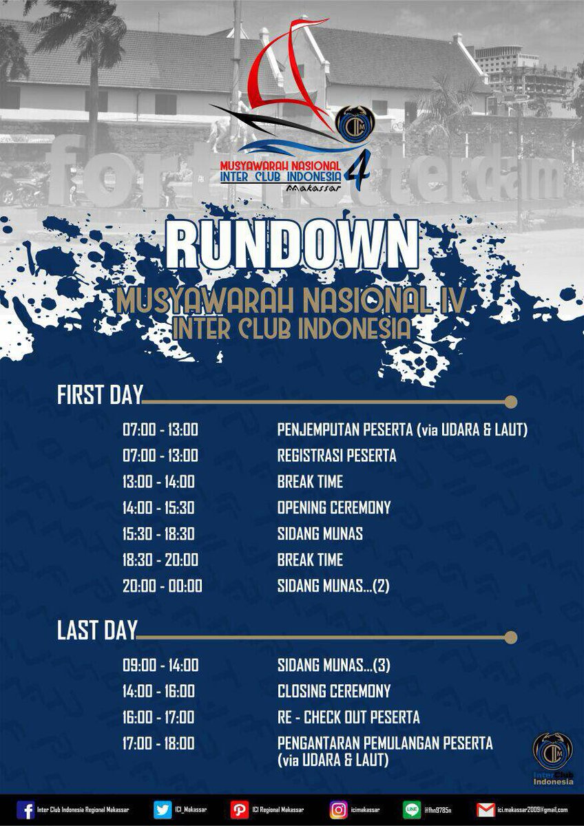 Ayo Internona kesayangan mimin , yuks ramaikan MUNAS IV INTER CLUB INDONESIA
Saatnya kita menjadi penentu masa depan Inter Club Indonesia 🔵⚫