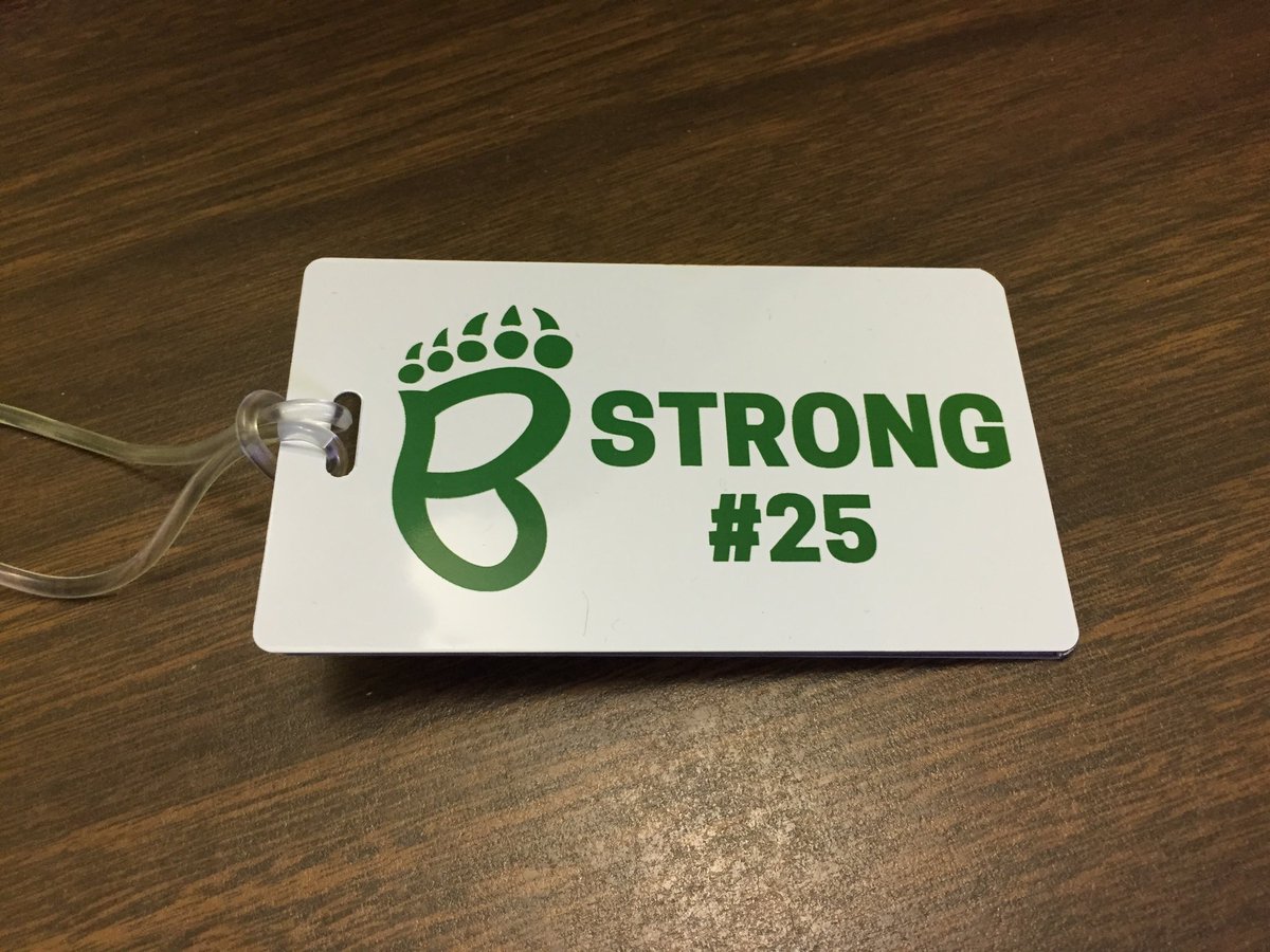 stbedeacademy's tweet photo. Help show some Bruin love for Evan. The Athletics Department has bag tags for $5! See Coach McGunnigal for details. #gobruins #strong25 π»ππͺπ» https://t.co/0Ry9DXRAbc