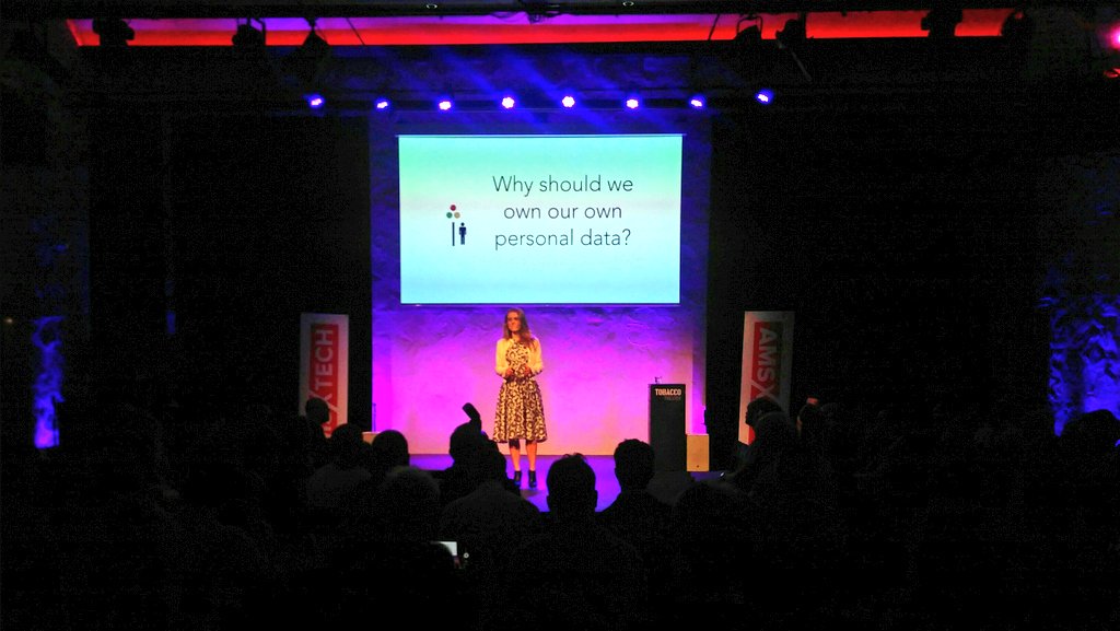 maxverloop's tweet photo. "Privacy is about context. What data goes to who, and when." —Mitzi László, @PrivacyProject | #AMSxTech #PrivacyProject https://t.co/MdHgU0XjU2