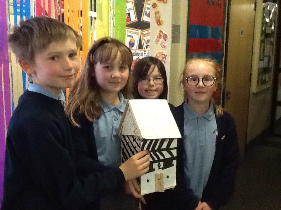 Year 5 have finished their Tudor houses. #architectsofthefuture!