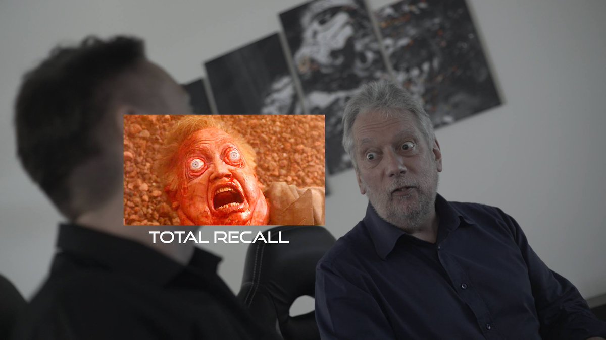 SmokescreenV's tweet photo. Kai: "Ray! As it's Friday, give us your best Total Recall impression."
Ray: "How about this?" #FridayTreat #FridayFeeling #TotalRecall https://t.co/UxPMvvV27h
