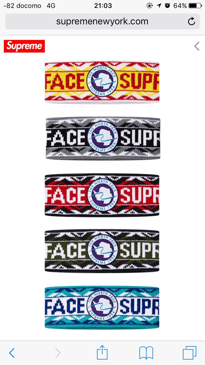 新作人気モデル Supreme The North Face ヘッドバンド ヘアバンド kids ...