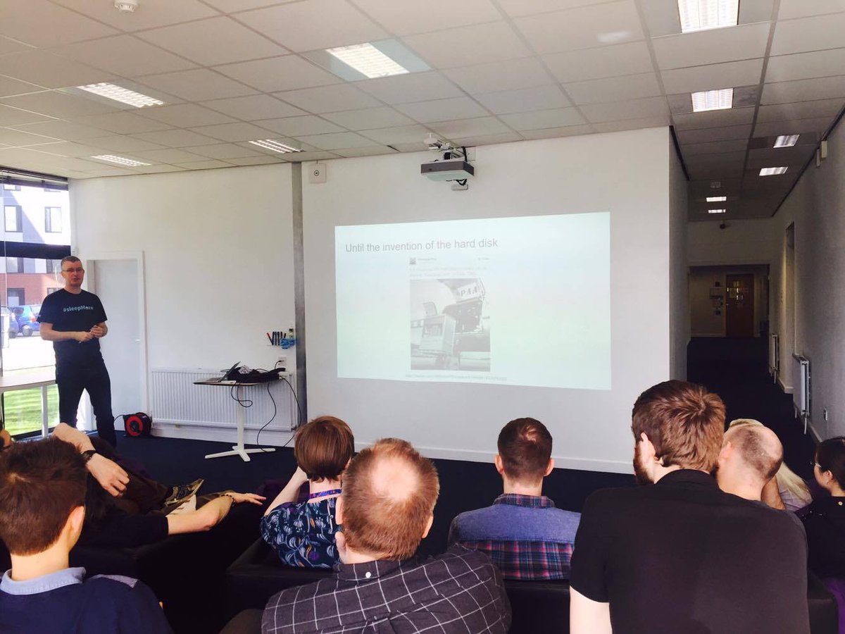 NECSafety's tweet photo. Really great talks from @glynn_bird on a range of technologies. Thanks again for presenting to us! #TechTalkDay https://t.co/kHf3NDoIMD
