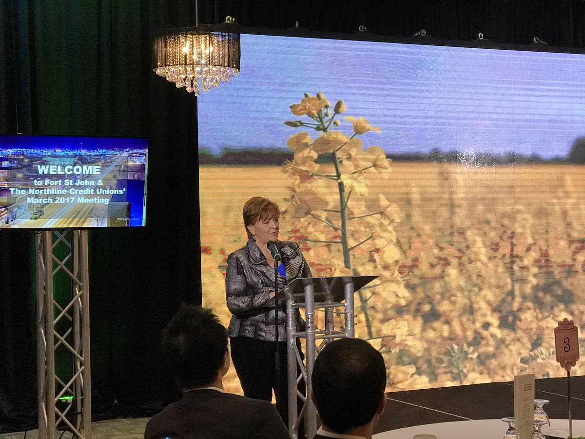 MrPaulMcAfee's tweet photo. Northline #CreditUnions Conference kicks off in @fortstjohn with an engaging and informative introduction by Mayor @lori_ackerman @npscu https://t.co/SsP50McHZj