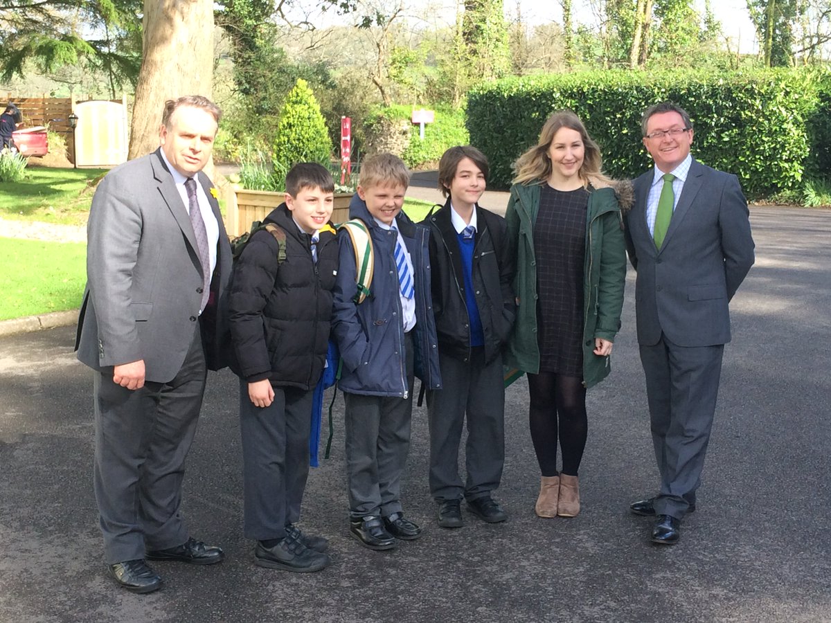 SWTourAlliance's tweet photo. Joyful moment amongst todays serious business. Young apprentices coming to @DeerParkHotel welcomed by @neil_parish MP @ @mdDeerParkHotel :-) https://t.co/ch6m0lTTlI