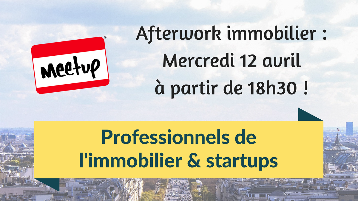 YanportImmo's tweet photo. Notre prochain afterwork #immobilier aura lieu le Mercredi 12 avril à partir de 18h30 ! Plus d'infos : https://t.co/Itav1WRvrV ! #MeetupImmo https://t.co/mOK9XT2sNF