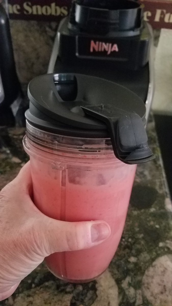 Got my #Friday morning #smoothie game on thanks to <a href="/NutriNinja/">NutriNinja</a>! #ninja #nutrininja #breakfast