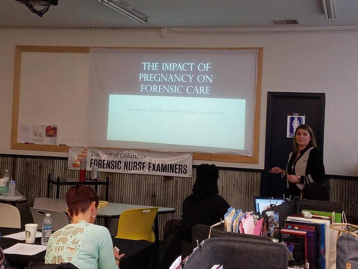 ForensicNurses's tweet photo. Honored to join @DCFNE today for The Impact of Pregnancy on Forensic Care w/ Dr. Breeden. https://t.co/mHoQFHBfic