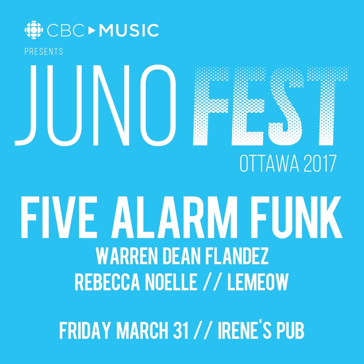 FiveAlarmFunk's tweet photo. We're en route to Ottawa to hit @irenespub TONIGHT for @TheJUNOAwards @JUNOfest!!! @CBCMusic @wdflandez #SweatTour2017 https://t.co/Wvk4ADykoU