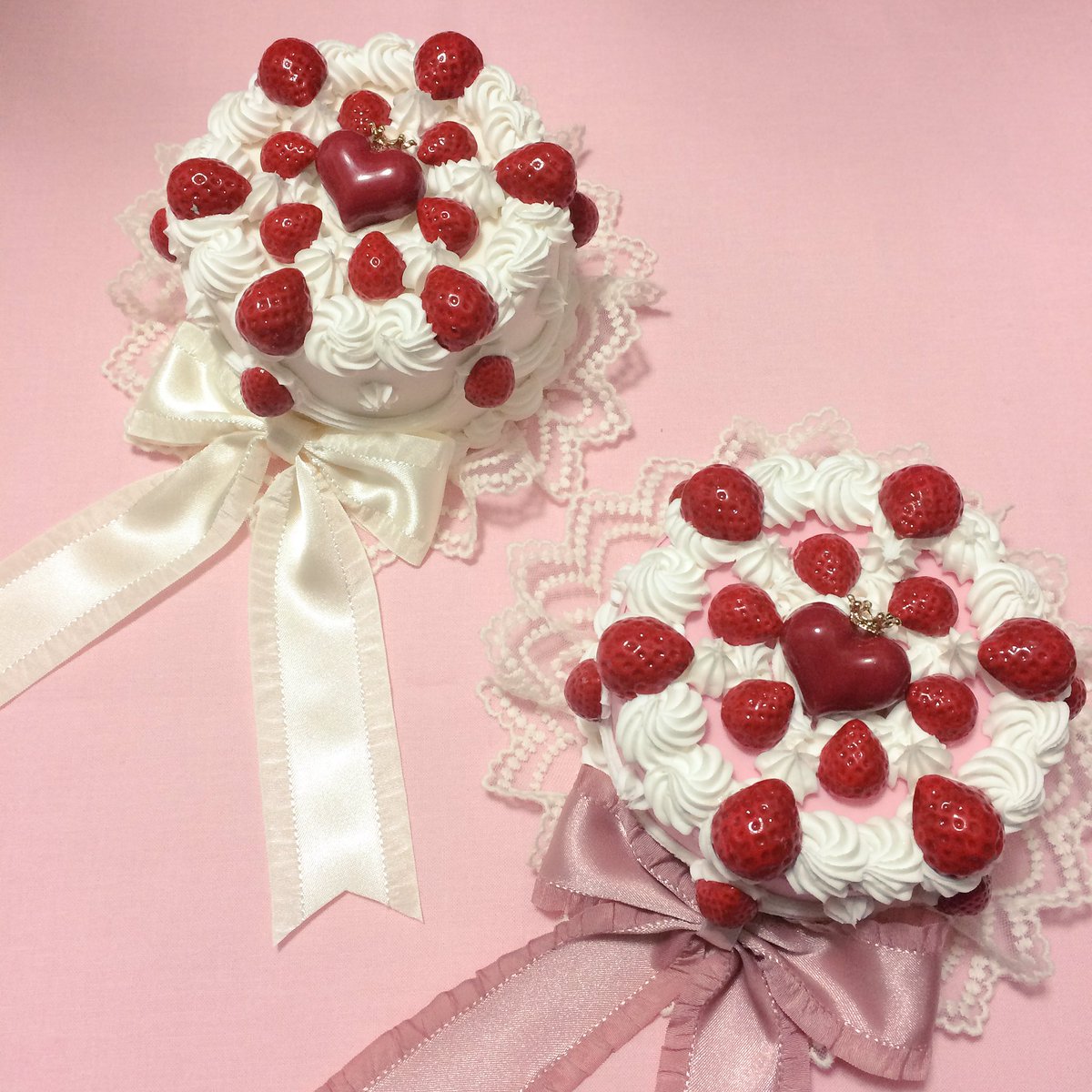 新作♡ショートケーキヘッドドレス インパクト大なホールケーキの