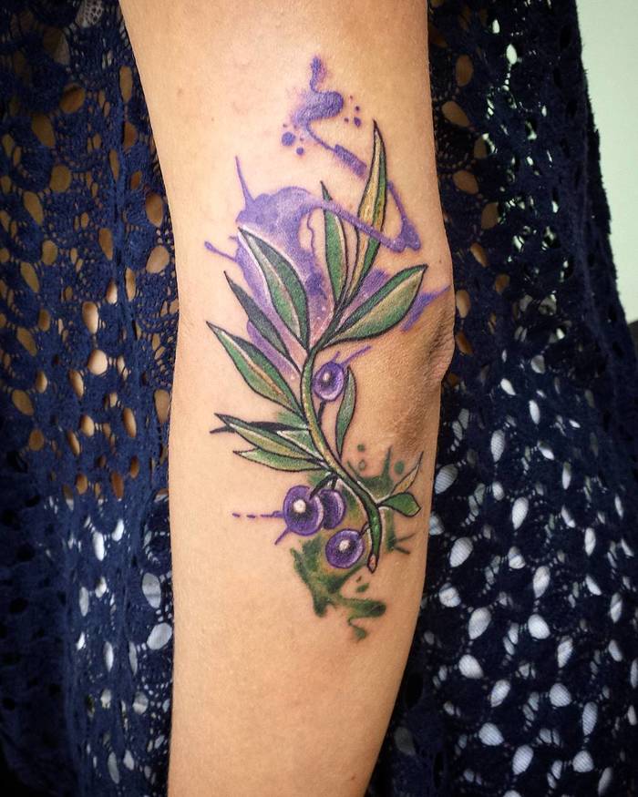 Olive branch by tattooist Spence zz tattoo  Tattoogridnet