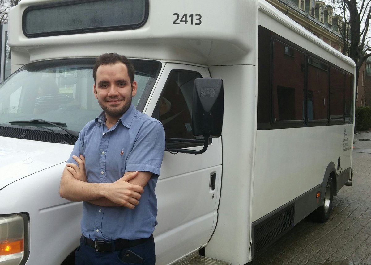 Just finished the <a href="/ARnocular/">ARnocular</a> #AR bus tour of <a href="/UofT/">University of Toronto</a>! Thanks Nima!