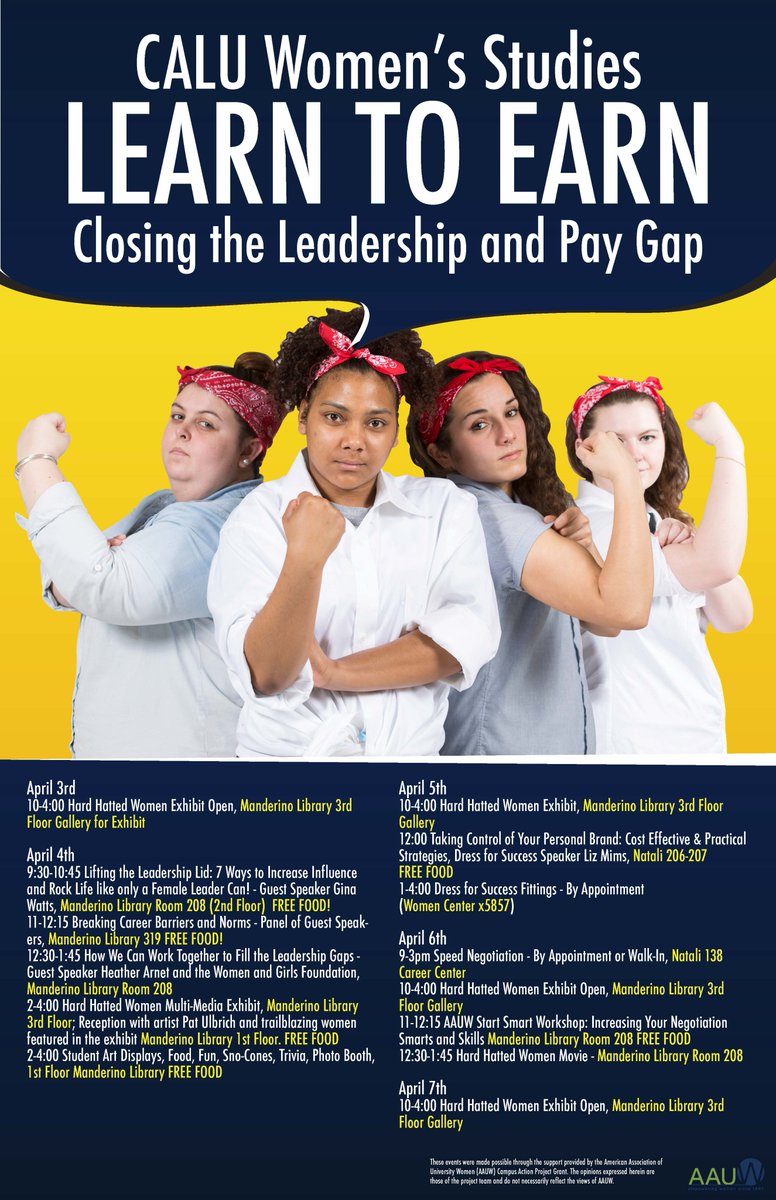 Learn to Earn kicks off this week!  #womensstudies #paygap #Calurocks