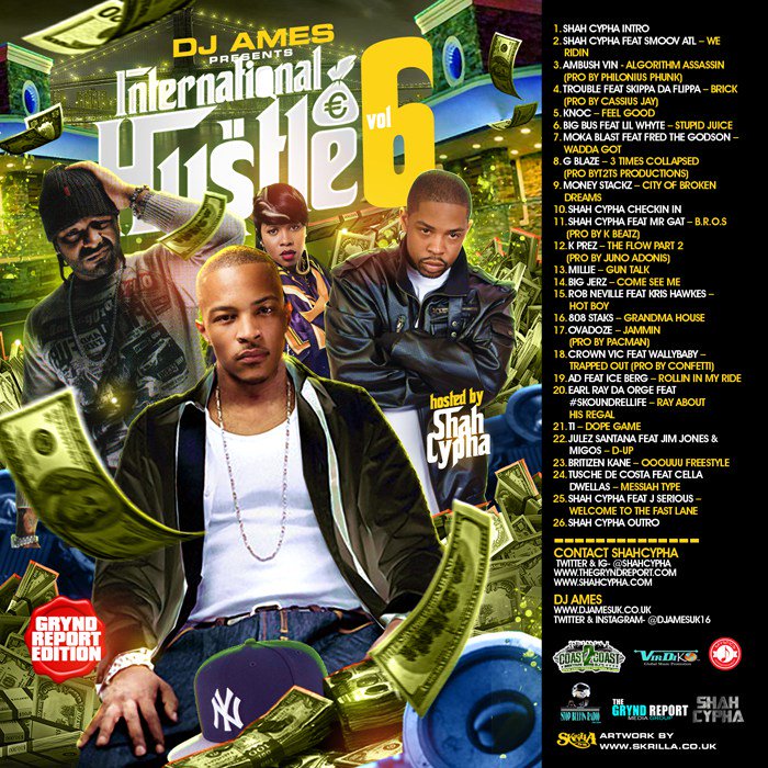 [Mixtape]- DJ Ames Presents International Hustle Vol 6 Hosted By Shah Cypha… rapmusicpromo.com/2017/03/mixtap…