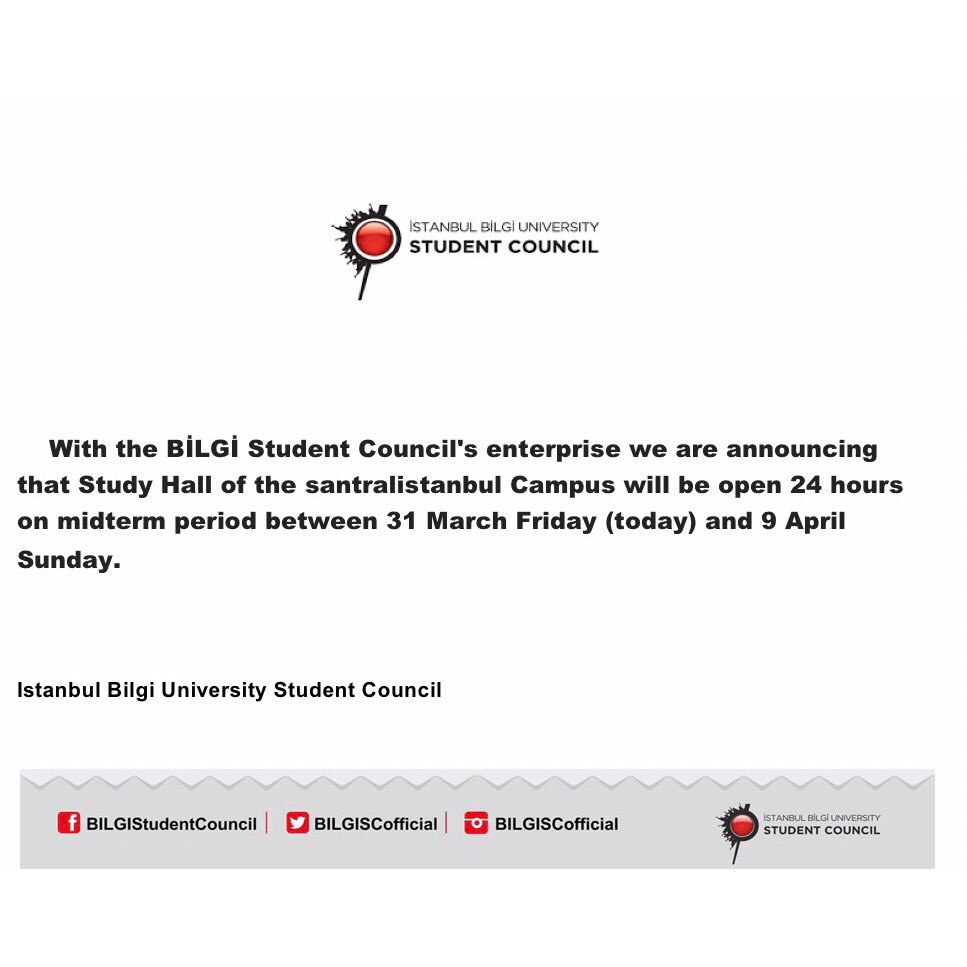 BİLGİStudentCouncil (@bilgiscofficial) on Twitter photo 