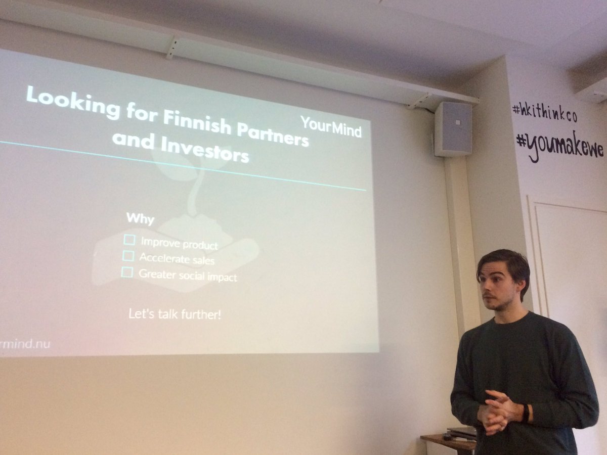 Helsinkithinkco's tweet photo. YourMind helps in finding a suitable therapist, a solution with a lot of hidden demand. #HealthBootcamp #mentalhealth #health https://t.co/aaVbbqWSWi