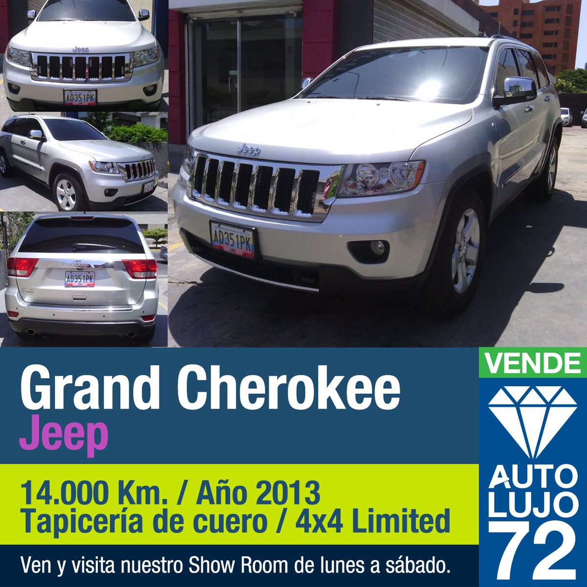 autolujo72's tweet photo. #jeep #grandcherokee
COLOR: PLATA / AÑO: 2013 / 14.000 KM / TAPICERÍA: CUERO / 4x4 LIMITED
Para precios contáctanos! https://t.co/FutZPEWnHy