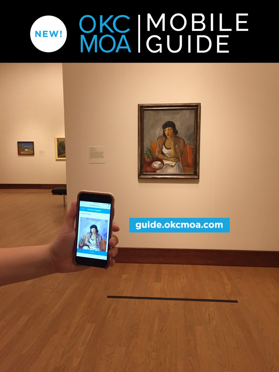 OKCMOA's tweet image. Visit guide.okcmoa.com and discover #OKCMOA's permanent collection,including Portrait of Eugenie by Dorothy Varian! #WPA #MobileGuide