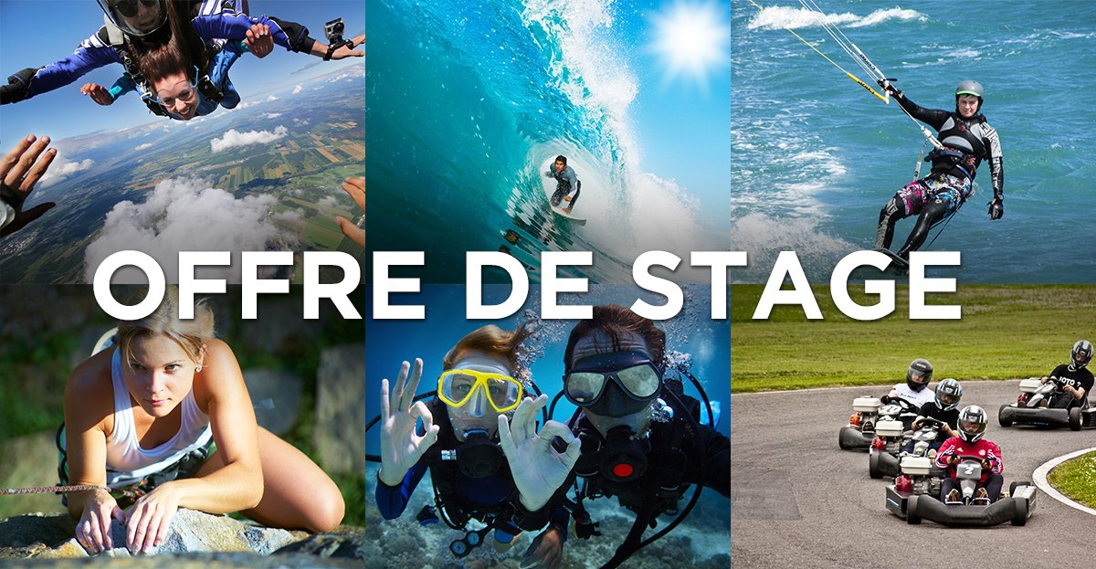 OFFRE DE STAGE DE FOU <a href="/SportRIZER/">SportRIZER</a> ! Filmez-vous pendant 2 mois en cours de #Surf #Kite #Voile #Plongée... + d'info : bit.ly/2ojwDxs