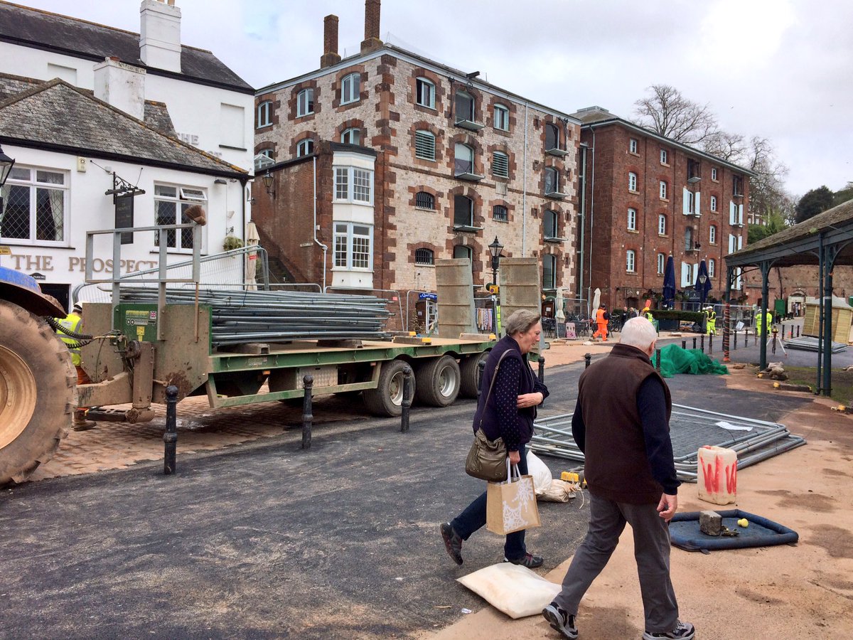Exeter's seaside - the quayside - reopened for the summer after large parts closed off for flood defence work.