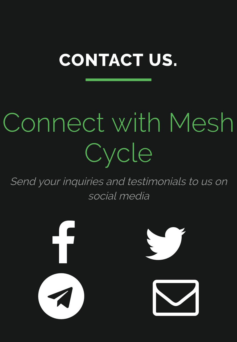 meshcycle's tweet photo. Facebook @MeshCycle 
Twitter @meshcycle 
Telegram @meshcycle https://t.co/QzvoF0veCm
