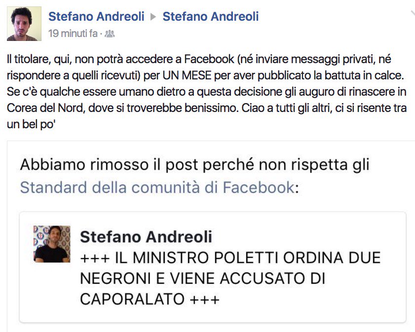 E questi genii vorrebbero applicarsi contro le fake news
