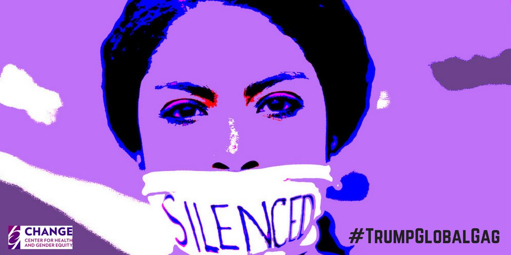 This may be the last day of #WomensHistoryMonth but we cannot stop fighting for women around the world who will die due to #TrumpGlobalGag!
