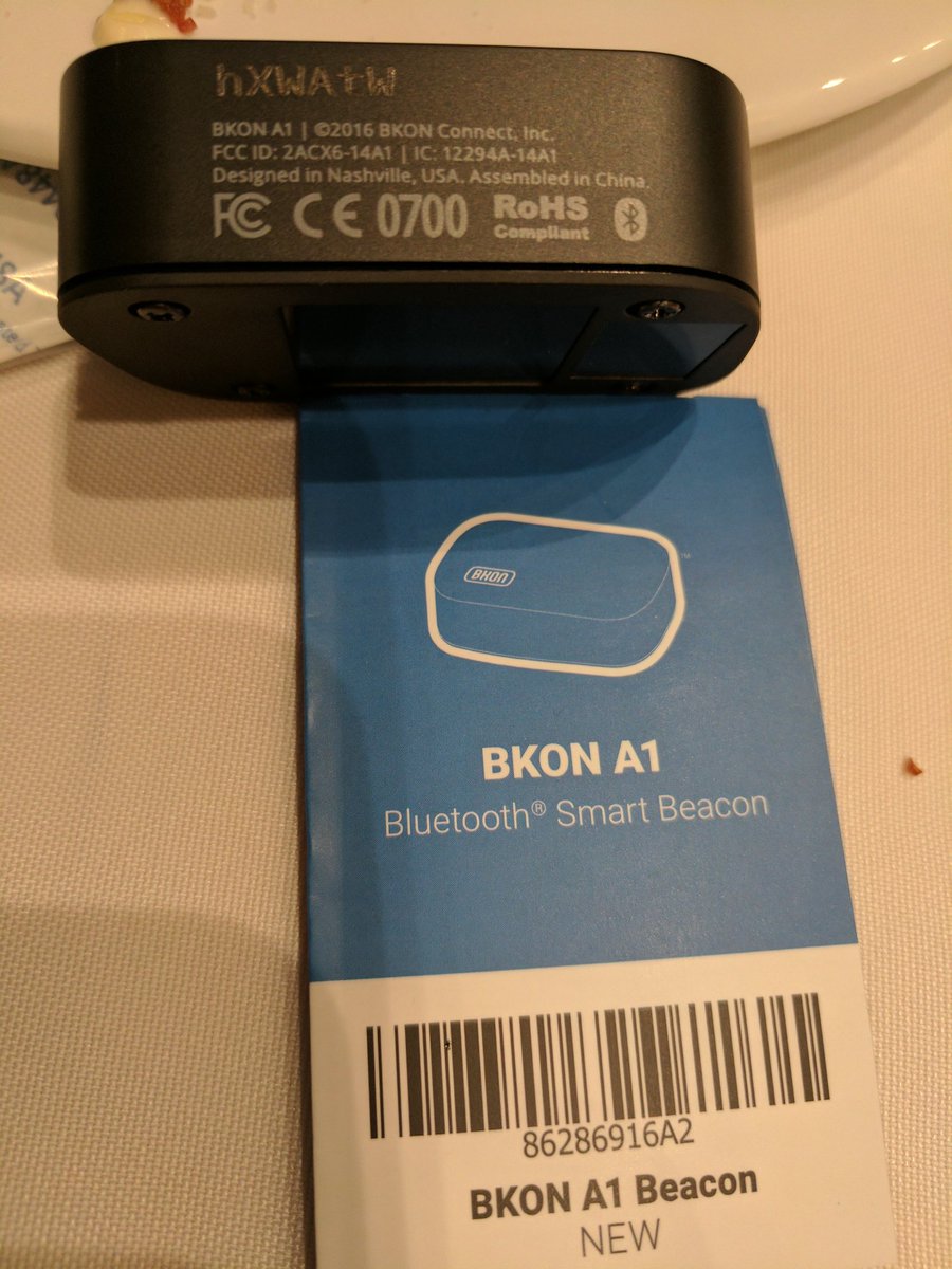mechastewart's tweet photo. Thanks to all who attended my session at #csfx2017. If u got a free #physicalweb @BKONconnect beacon, in this pic the PhyID is engraved. 1/2 https://t.co/OS7XyTSqOB